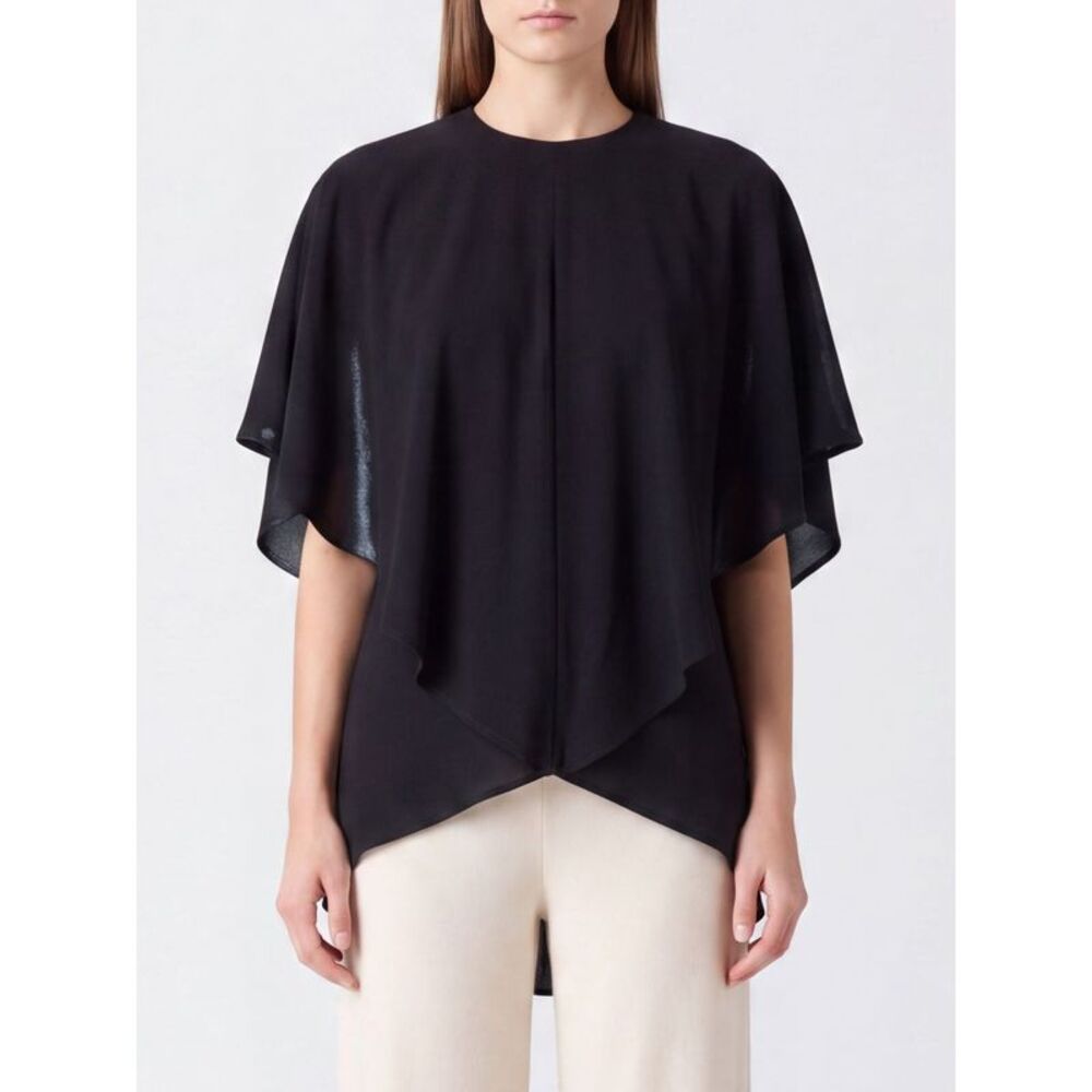 Jacquemus Women Relaxed Fit CriΒͺpe Blouse Jacquemus With Asymmetric Hem